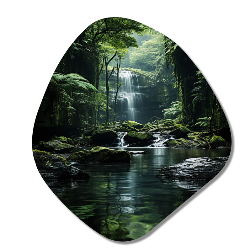 Hanf - Art mural asymétrique en forme de nébuleuse en cascade, H 28 po x l 25 po x P 1 po