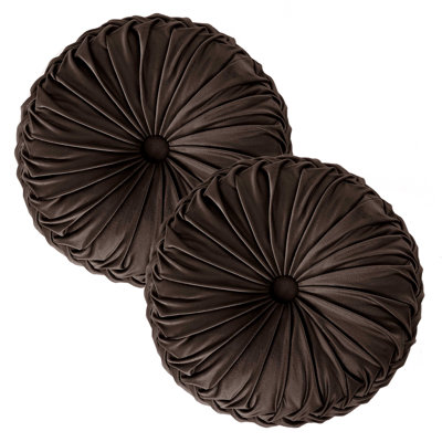 Velvet Round Throw Pillow