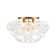 4-light Handcrafted Glass Bubble Semi-flush Mount