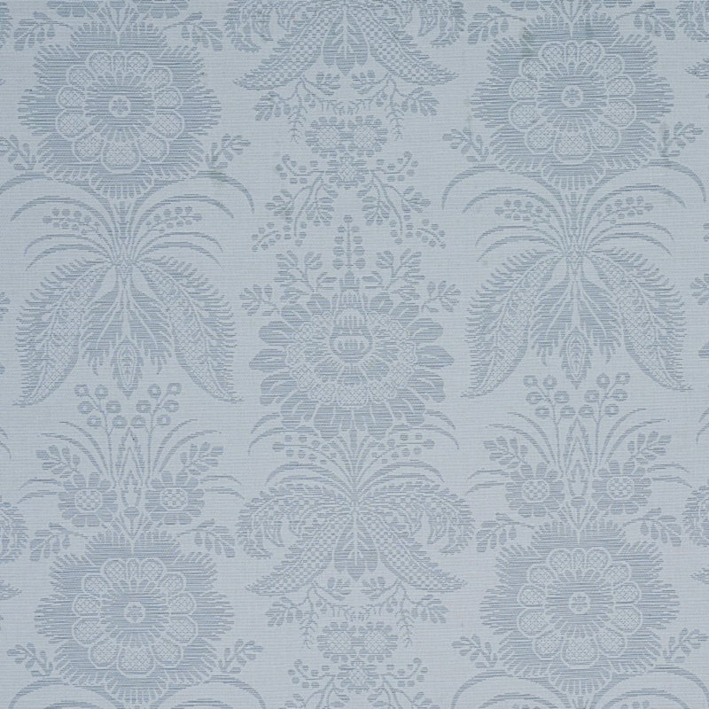 Tissu damassé Greta, Bleu