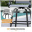 Ensemble de 2 tabourets de bar pour patio avec dossier haut-971557371-971557319