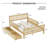 Curits 2 Drawers Platform Bed with Guardrails-525003065-507201413