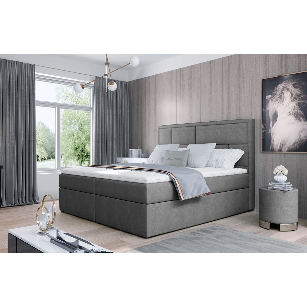 Boxspringbett Glennys mit Topper