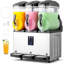 12 Gallon 110V 1200W Stainless Steel Slushie Machine