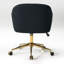 Channel Tufted Velvet Upholstered Desk Chair-101215810