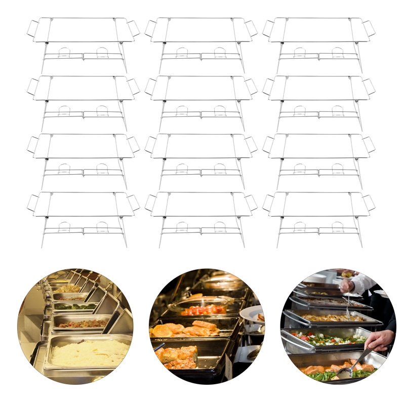 Cahyadi 20" Foldable Chafing Wire Rack Buffet Stand