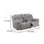 Causeuse inclinable en chenille gris