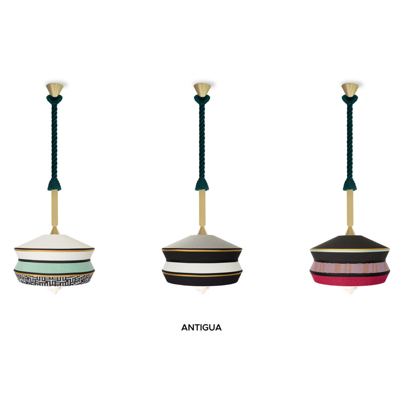 Calypso So Outdoor Suspension Lamp, 24.8" H x 15.4" W x 15.4" D