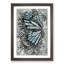 The Blue Butterfly Effect in Abstract - Picture Frame Graphic Art Print-55735951-55735952