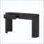 Console moderne avec design cannelé et plateau ovale-1488101583