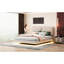 Stylish Upholstered Platform Bed, Queen, Sensor , Beige, 2 Backrests, Charging Bed With Large Port And Socket, Delicate-259419132-259419131