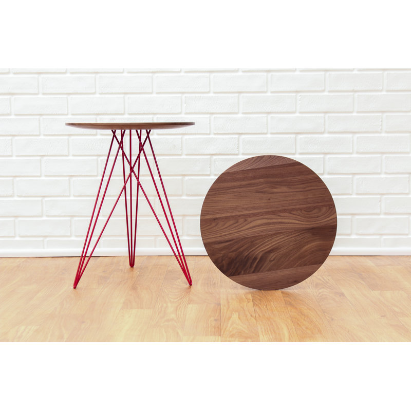 Table de bout Hudson, Érable, Rouge