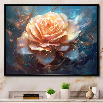 Rose corail et rêverie
