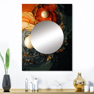 Abstraction liquide noire III - décoration murale abstraite à encre liquide MTMIR137549