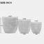 Ensemble de 3 pots de fleurs d'intérieur et d'extérieur légers texturés MGO de 16,9 po + 13,9 po + 11,22 po Dia-1720943536
