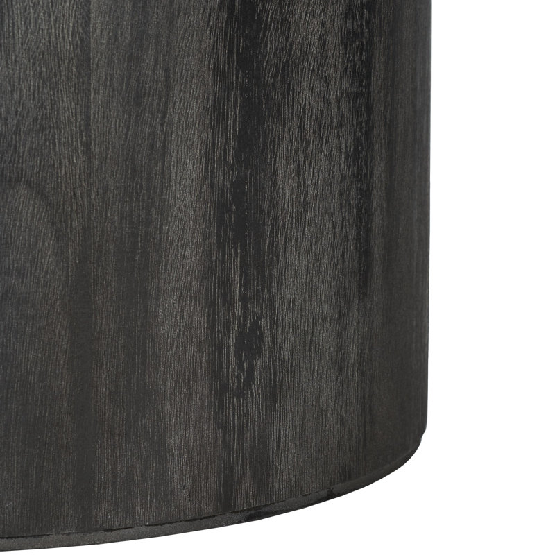 Table basse Acadia, Noir avec blanc délavé délavé