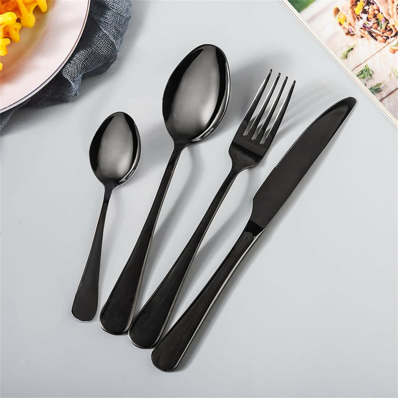 Latitude Run Aaronisha 16 Piece Stainless Steel Cutlery Set , Service for 4