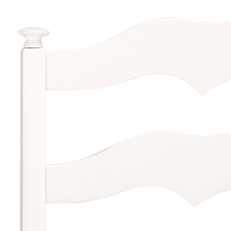 Chaise d'appoint à dossier échelle Tavin, Blanc