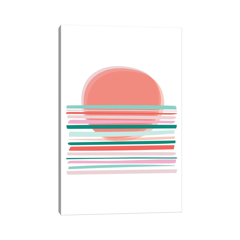 Sunset - Wrapped Canvas Painting, 30.48cm H x 20.32cm W x 1.91cm D