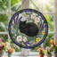 Panneau de vitrail pour chat endormi ， H 12 po-130185907