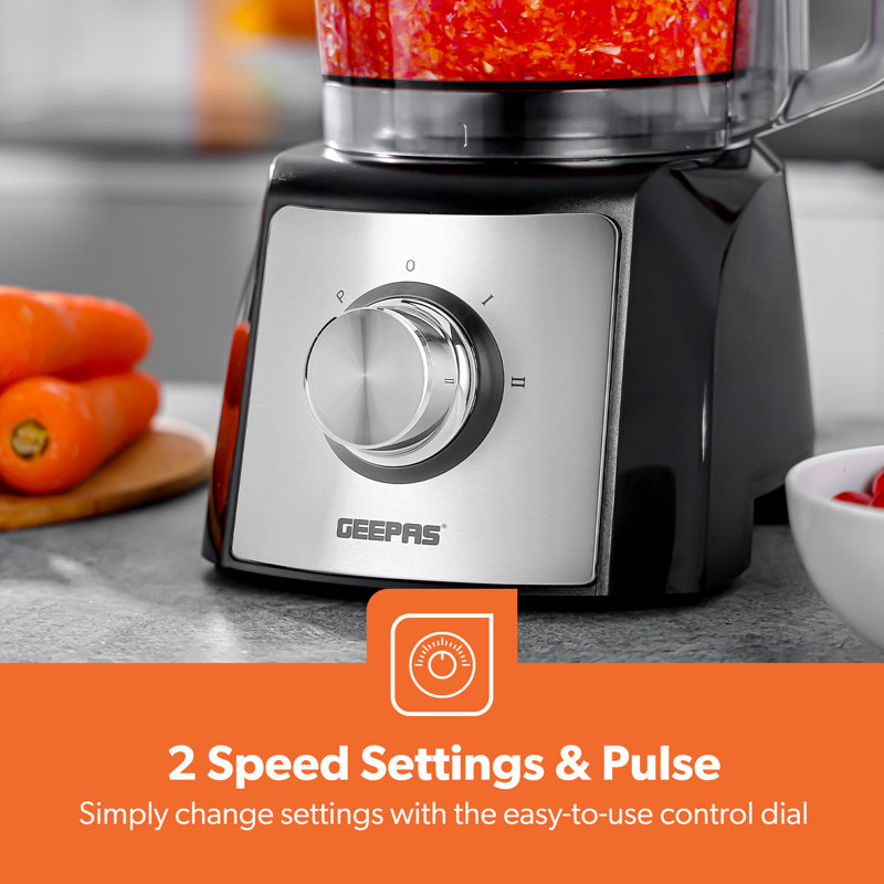 Geepas 3-Tier Food Steamer & 1200W Food Processor Combo