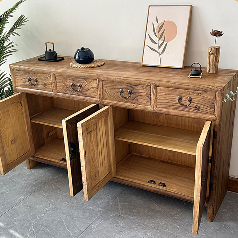 Nouveau meuble d'entrée de style chinois, H 35,4 po x l 70,9 po x P 15,7 po