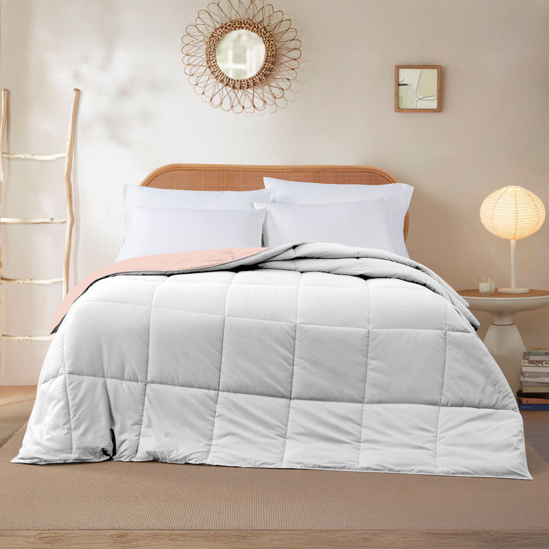Modern Threads Comforter Duvet Insert, Reversible Quilted Down Alternative Comforter with Corner Tabs, All Season Bedding