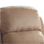 Fauteuil inclinable brun avec accoudoirs coussinés