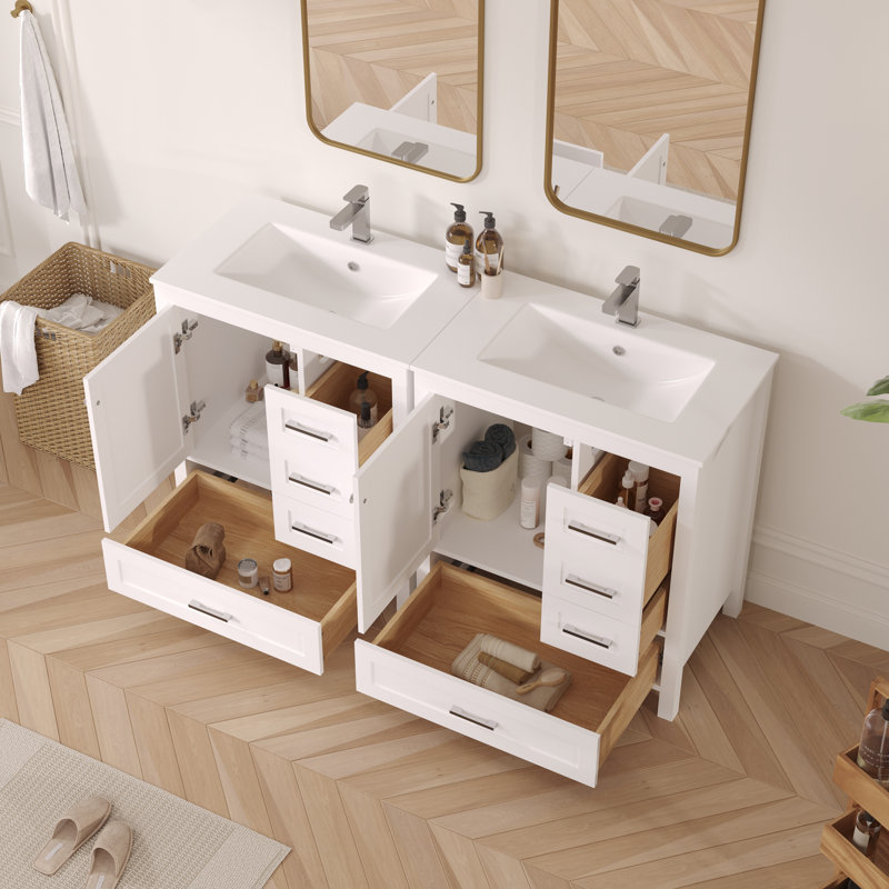 30" Single Bathroom Vanity With Ceramic Top