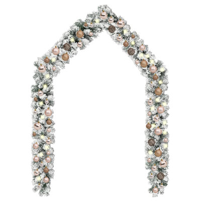 196.9'' in. Lighted Faux Garland