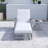 Outdoor Long Reclining Chaise With Armrests-435402629