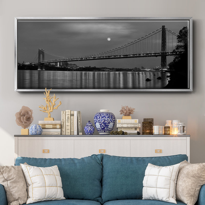 Pont George Washington - toile encadrée, H 8 po x l 20 po