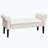 Linen Bench With Armrests-2116548026