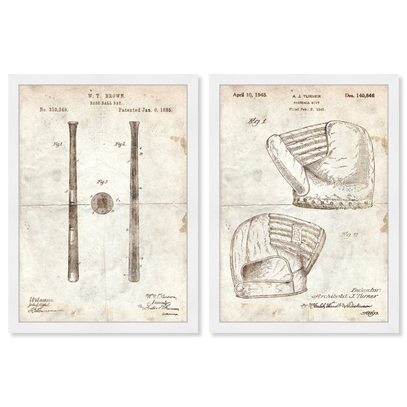Ensemble de planches de baseball Sports and Teams, Blanc