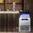 JOEAONZ Ice Maker 90 Lb. Daily Production Cube Clear Ice Freestanding Ice Maker