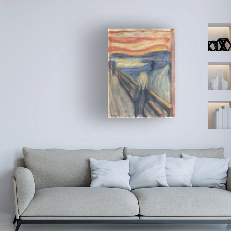 " Pixelated The Scream ", 47" H x 35" W