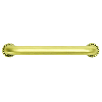 Cache 5 inch center to center pull with Swarovski Crystals & sleeves in finish Burnished Brass