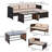 3 Piece Outdoor Sofa Set