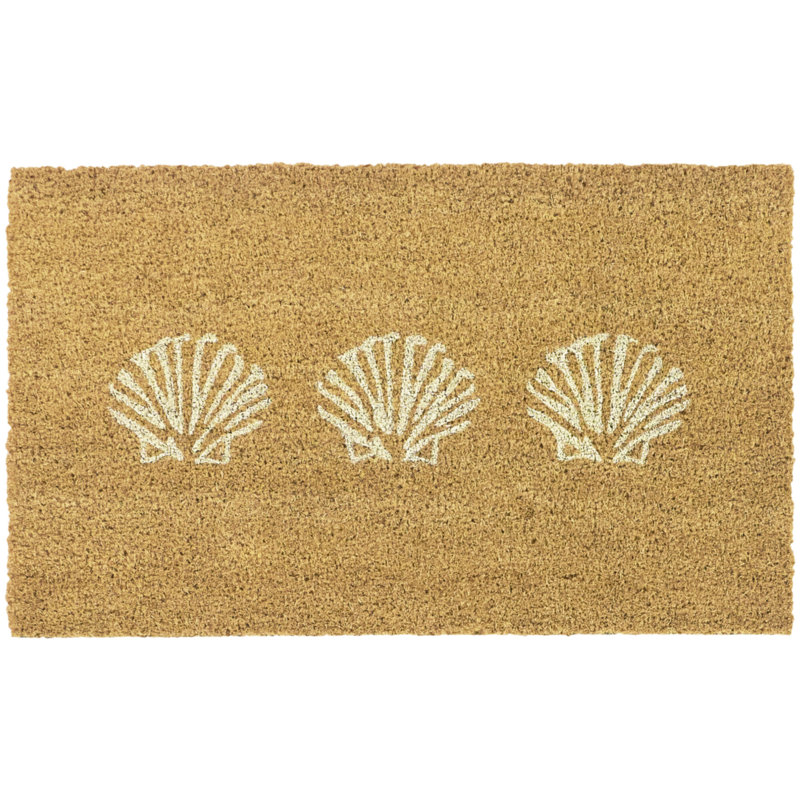 Seashell White Coastal Doormat