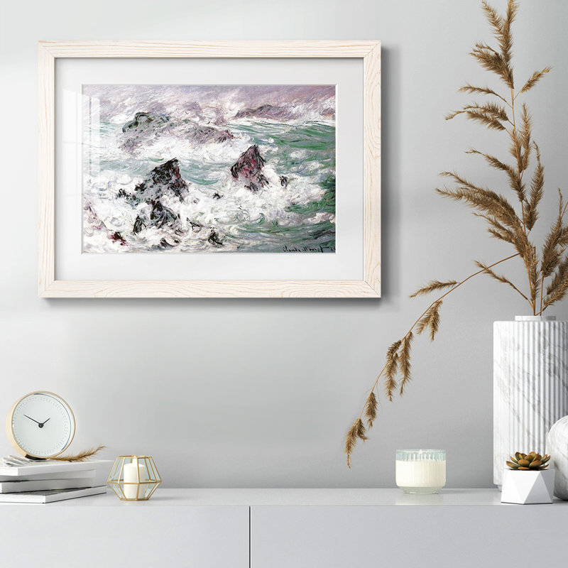Storm At Belle, reproduction d'art encadrée, Blanc, H 26 po x l 38 po