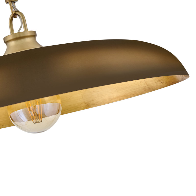 Hinkley Sadie Large Dome Pendant, Gold