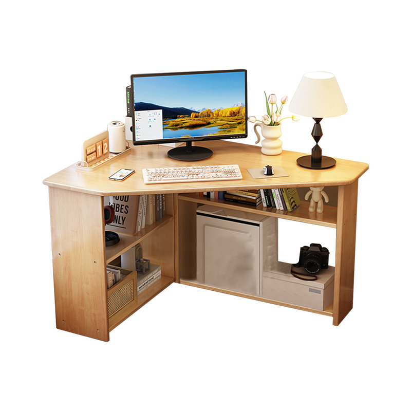 Bureaux en bois massif Free Form, Burlywood, H 29,53 po x l 33,46 po x P 31,5 po