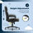 Serta Comfort Ergo Office Chair, Ergonomic Mid-Back with Lumbar Support, Double-Layer Seat Cushion-107093619-107093621