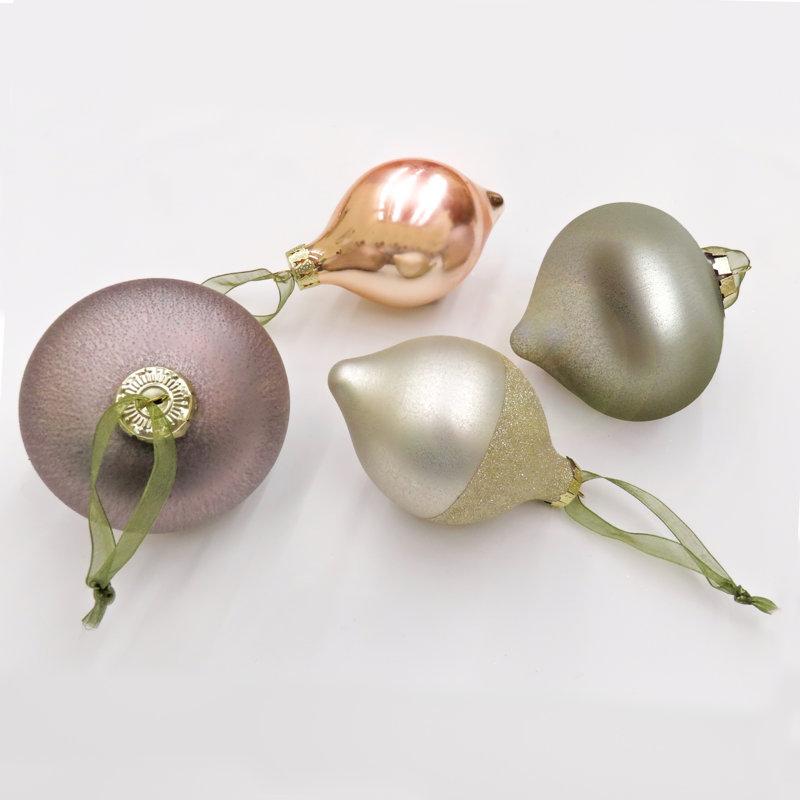 Ornements 24 pièces champagne Wishes