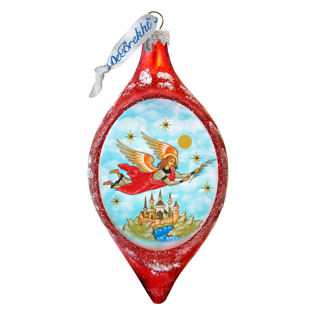 3'' Handmade Glass Hanging Figurine Ornament The Holiday Aisle®