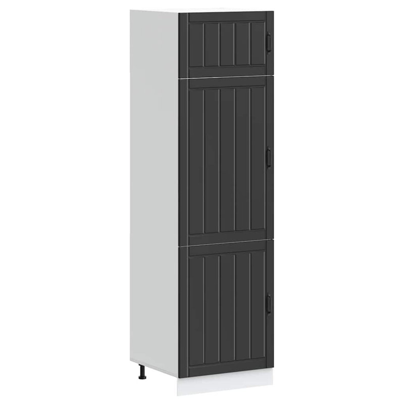 Kitchen Cupboard Lucca Engineered Wood, Black