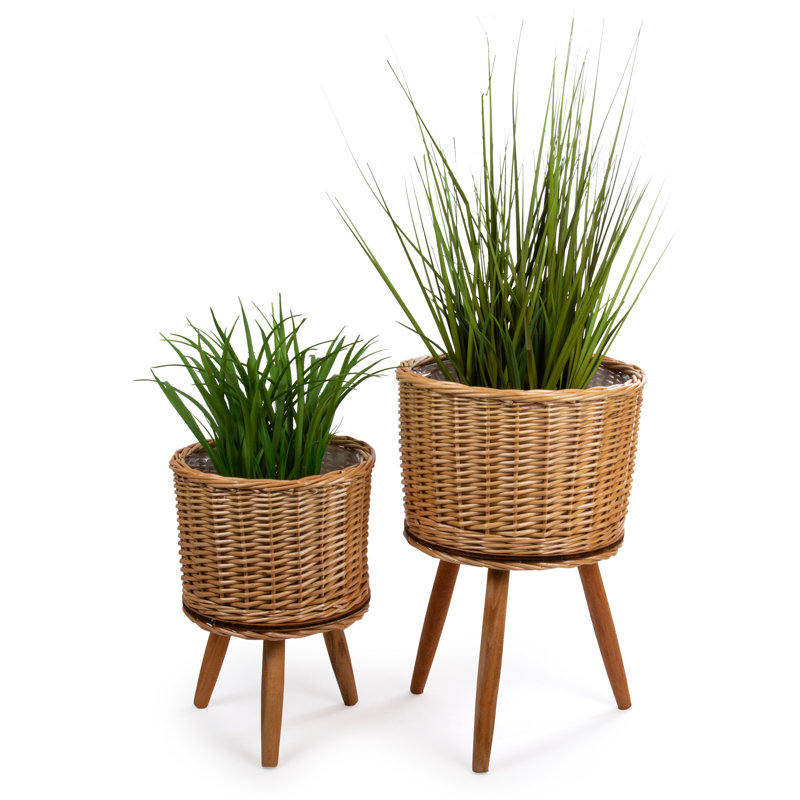 Sheena Glass Elevated Planter