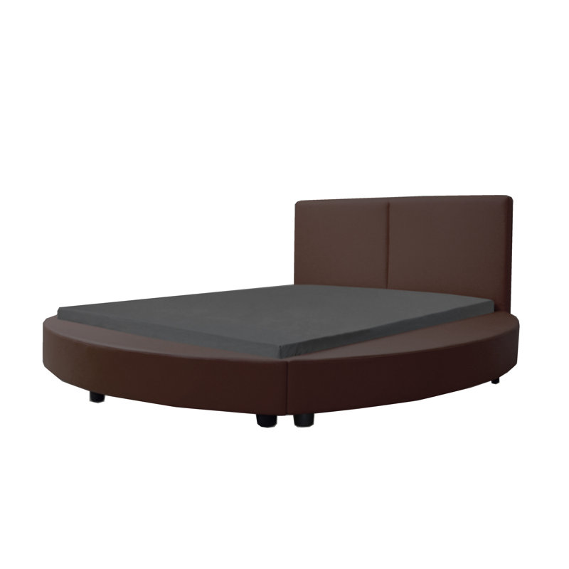 Lura Vegan Leather Platform Bed