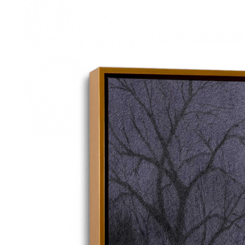 «Haunted Dusk I» par Grace Popp, reproduction d'art sur toile, H 48 po x l 32 po, Cadre flottant sans passe-partout, Doré