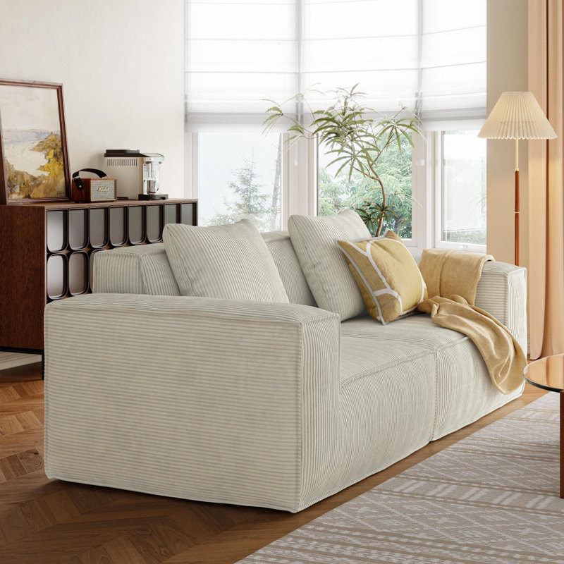 Canapé contemporain, Blanc